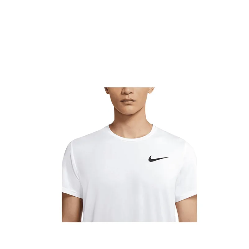 Nike Pro Dri-FIT Men's Short-Sleeve Top - White - Gambar 3