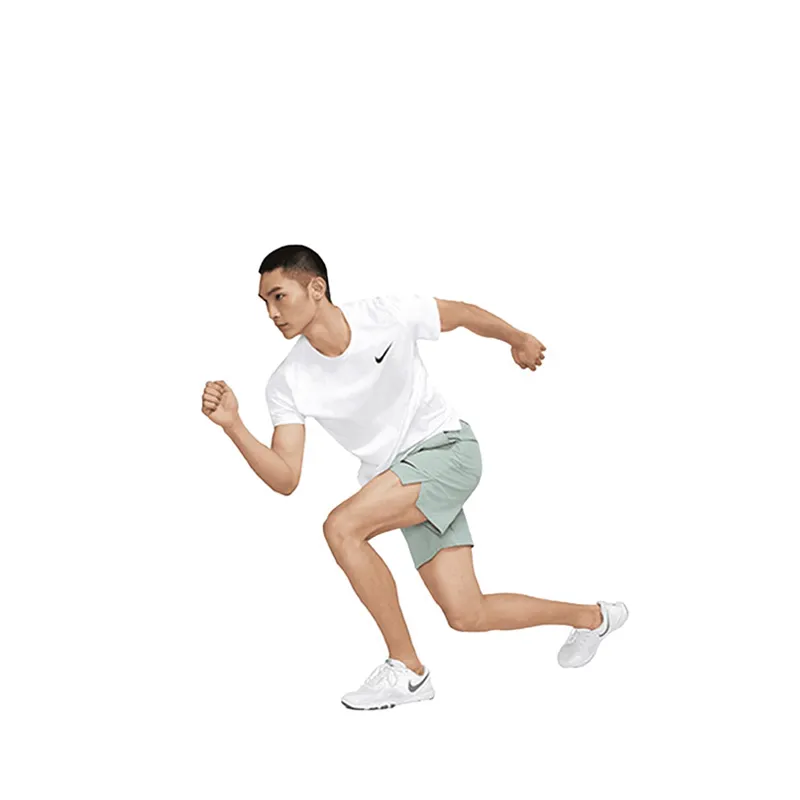 Nike Pro Dri-FIT Men's Short-Sleeve Top - White - Gambar 2
